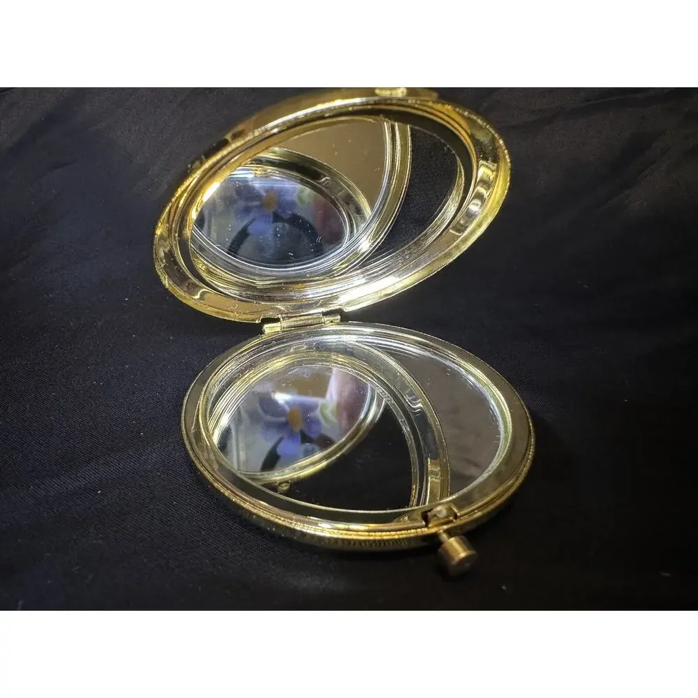 Gold Compact Dbl Mirror Magnified I Love You Gift From Husband Beautiful Wife
